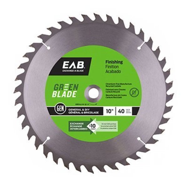 Eab Tool Usa 10x40T GP Saw Blade 1110132